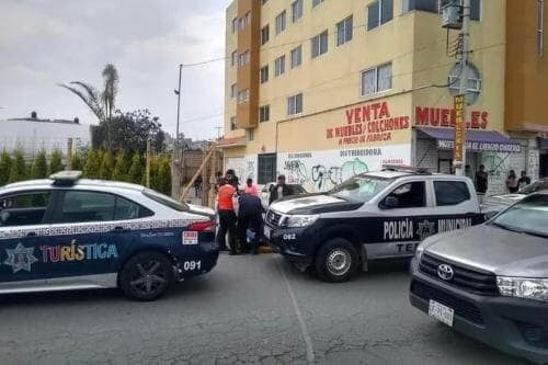 Fue balacera entre policías y ladrones en Temoaya, donde murió un hombre